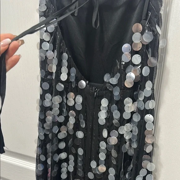 Lulus Black Sequin Maxi Dress - Picture 8 of 13